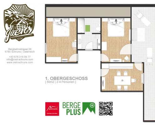 Sketch holiday apartment Schruns - 1st floor | Your holiday house Franz & Simone Juen