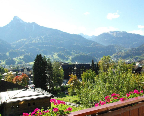 Prachtig uitzicht op de bergen van Montafon